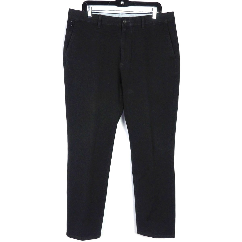 BONOBOS‎ Dark Gray Slim Fit Twill Stretch Knit Chino Pants Men's 35 X 30